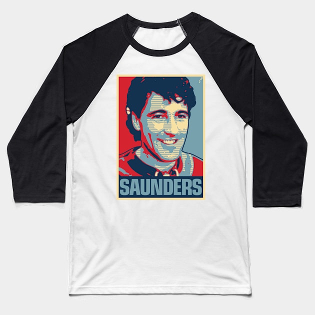 Saunders Baseball T-Shirt by DAFTFISH